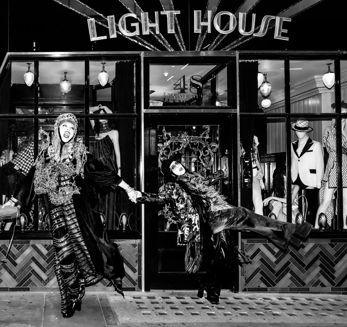 B. Åkerlund with Daniel Lismore outside of Light House Soho in London.