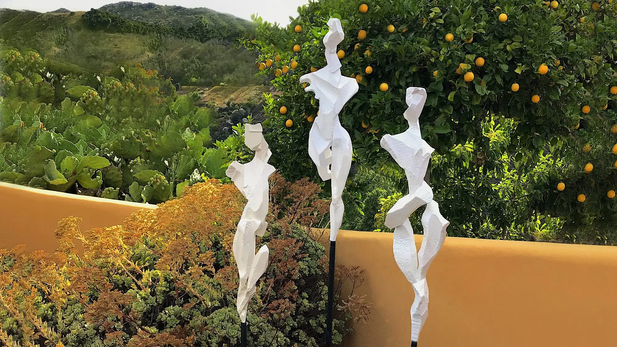 Three Women sculpture by Julia Rasor